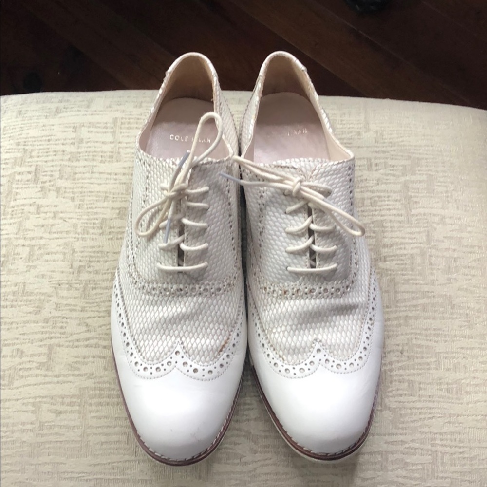 Cole Haan Saddle Shoes WHITE
